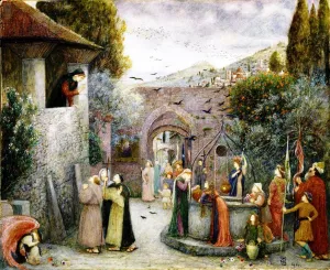 The Pilgrim Folk by Maria Spartali Stillman Oil Painting