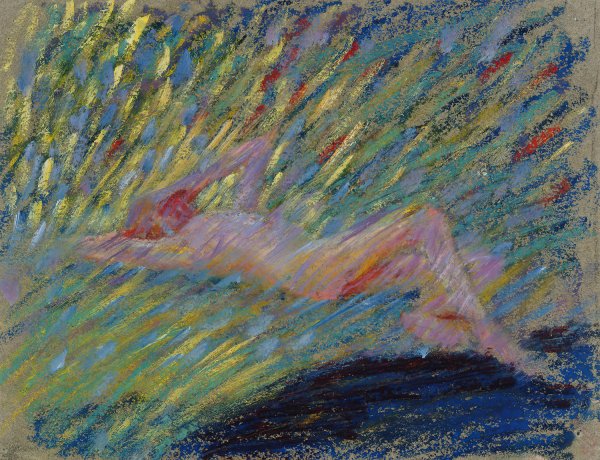 Nude lying female model  by Maria Wiik - Hand-Painted Oil Painting Reproduction