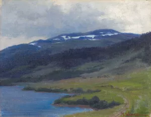 Mullfjallet sett fran are by Maria Wrangel Oil Painting