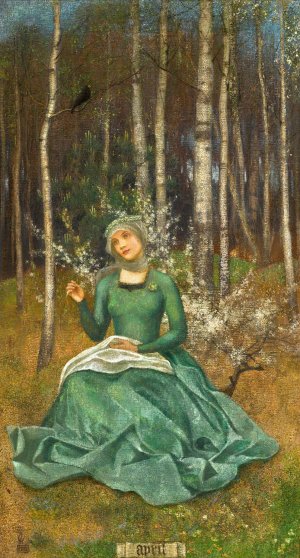April by Marianne Stokes Oil Painting