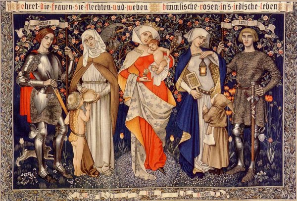 Ehret die Frauen by Marianne Stokes - Hand-Painted Oil Painting Reproduction