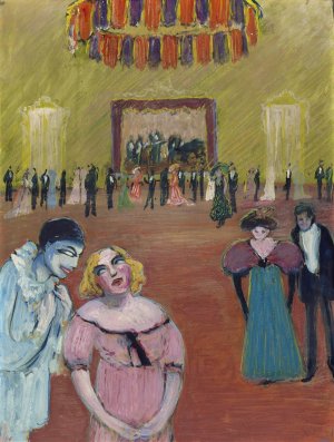 ball scene by Marianne Von Werefkin Oil Painting