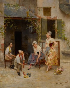 La Bottine d'Or by Mariano Alonso-Perez Oil Painting
