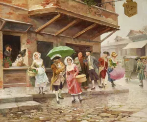 Paseo Matinal by Mariano Alonso-Perez Oil Painting