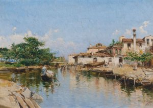 Venezia by Mariano Barbasan Oil Painting
