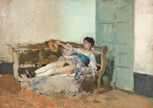 Carmen Bastian Oil painting by Mariano Fortuny Marsal