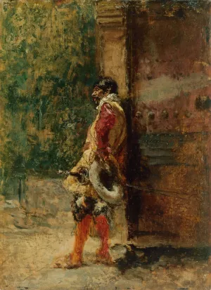 Cavalier by Mariano Fortuny Marsal Oil Painting