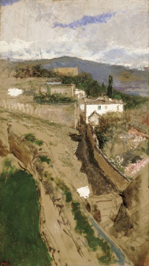 Granada Landscape by Mariano Fortuny Marsal Oil Painting