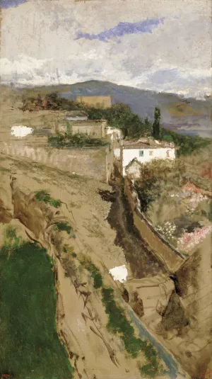 Granada Landscape by Mariano Fortuny Marsal Oil Painting