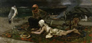 Hindu Snake Charmers by Mariano Fortuny Marsal Oil Painting
