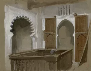 Nuestra casa en Tetuan by Mariano Fortuny Marsal Oil Painting