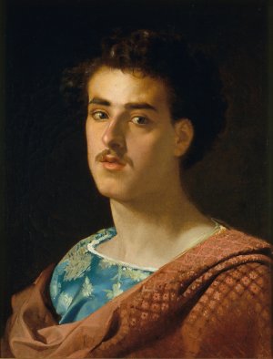 Self-portrait by Mariano Fortuny Marsal Oil Painting