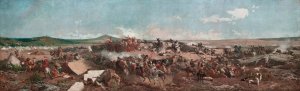 The Battle of Tetouan by Mariano Fortuny Marsal Oil Painting