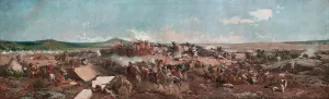 The Battle of Tetouan by Mariano Fortuny Marsal Oil Painting