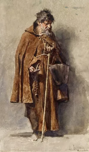 The Mendicant by Mariano Fortuny Marsal Oil Painting