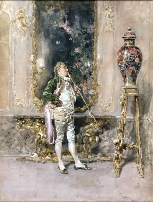 The Rare Vase by Mariano Fortuny Marsal Oil Painting