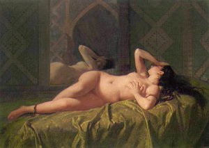 Odalisca by Mariano Jose Ma Fortuny y Carbo Oil Painting