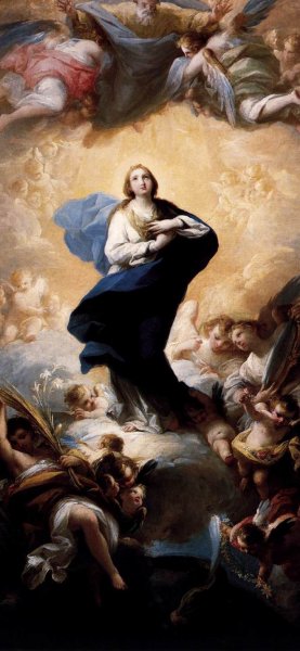 Immaculate Conception by Mariano Salvador De Maella Oil Painting