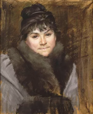 Portrait de Mme X by Marie Bashkirtseff Oil Painting