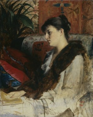 The Artist's Sister-in-law by Marie Bashkirtseff Oil Painting