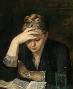 The Reader by Marie Bashkirtseff Oil Painting