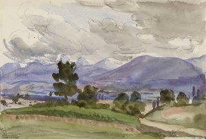 Paysage de Divonne by Marie Bracquemond Oil Painting