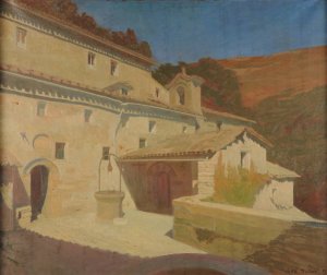 Carceri d'Assise by Marie-Charles Dulac Oil Painting