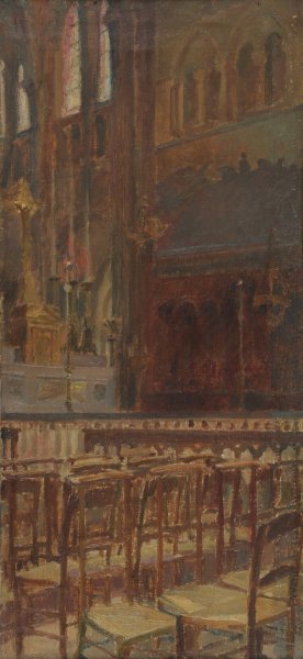 Chapelle a Saint-Germain-des-Pres by Marie-Charles Dulac Oil Painting