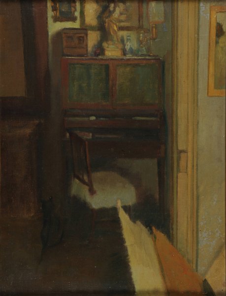 Sa chambre by Marie-Charles Dulac - Hand-Painted Oil Painting Reproduction