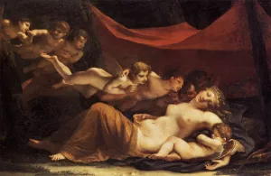 The Sleep of Venus and Cupid by Marie-Constance Mayer Oil Painting