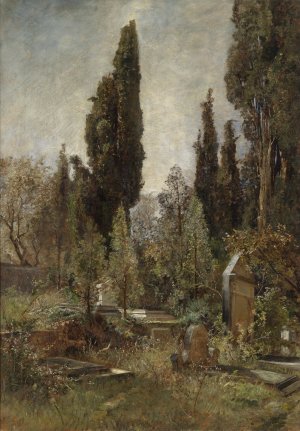 Alter Friedhof by Marie Egner Oil Painting