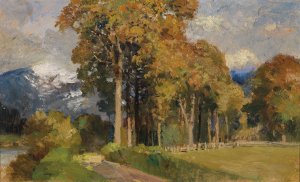Bei Gmund im Herbst by Marie Egner Oil Painting