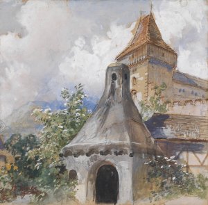 Burg und DOrrofen by Marie Egner Oil Painting