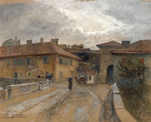 Duino by Marie Egner Oil Painting