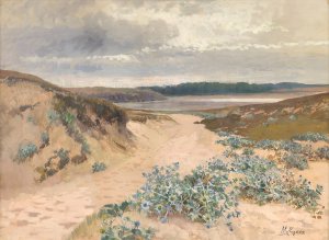 Dunenlandschaft in der Bretagne by Marie Egner Oil Painting