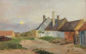 Evening in Brittany by Marie Egner Oil Painting
