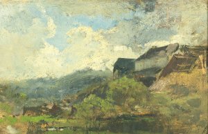 Landscape Study by Marie Egner Oil Painting