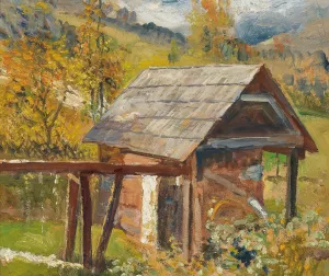 Old Mill in Gastein by Marie Egner Oil Painting