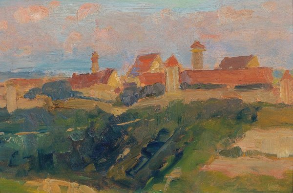 Rothenburg ob der Tauber by Marie Egner - Hand-Painted Oil Painting Reproduction