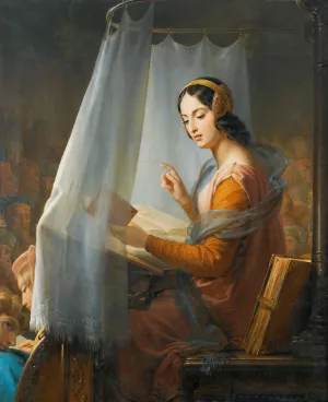 Novella D'andrea Oil painting by Marie-Eleonore Godefroid