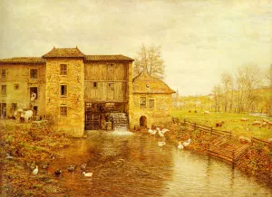 Le Moulin de Gatellier by Marie-Francois Firmin-Girard Oil Painting