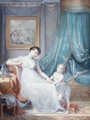 Portrait presume de Madame Marie-Alexandre Vincent et de son fils Andre by Marie-Gabrielle Capet Oil Painting