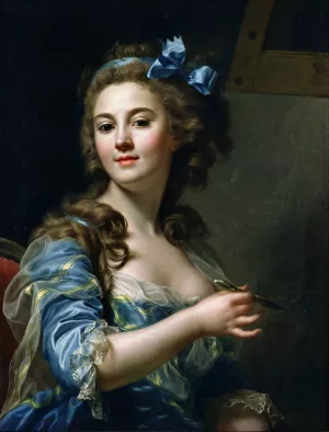 Self-Portrait by Marie-Gabrielle Capet Oil Painting
