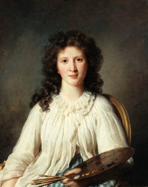 Portrait d'Adelaide Binart, epouse Lenoir by Marie-Genevieve Bouliard Oil Painting