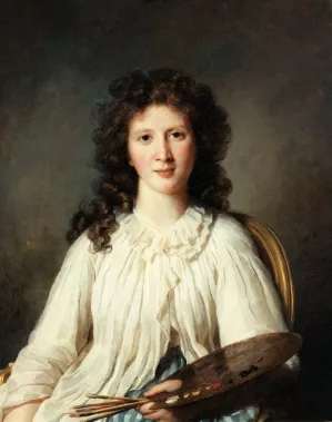 Portrait d'Adelaide Binart, epouse Lenoir by Marie-Genevieve Bouliard Oil Painting