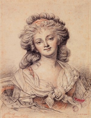 Portrait de Mademoiselle Bouillard by Marie-Genevieve Bouliard Oil Painting