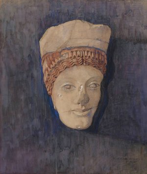 Hoved Af Kore by Marie Henriques Oil Painting