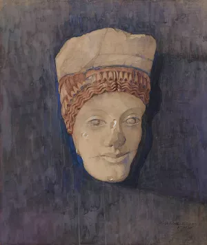Hoved Af Kore by Marie Henriques Oil Painting