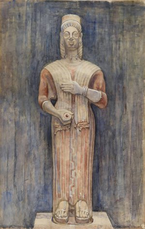 Kore Med Granataeble, Berlin by Marie Henriques Oil Painting