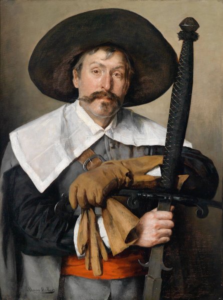 Landsknecht by Marie Muller - Hand-Painted Oil Painting Reproduction